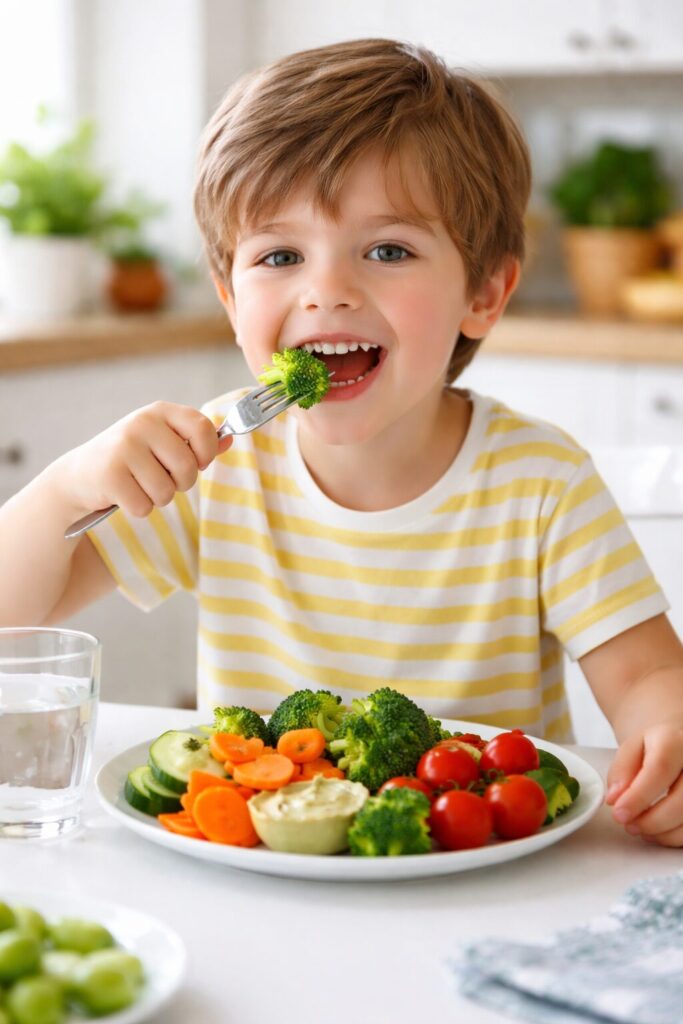 Organic vegetables safe for children