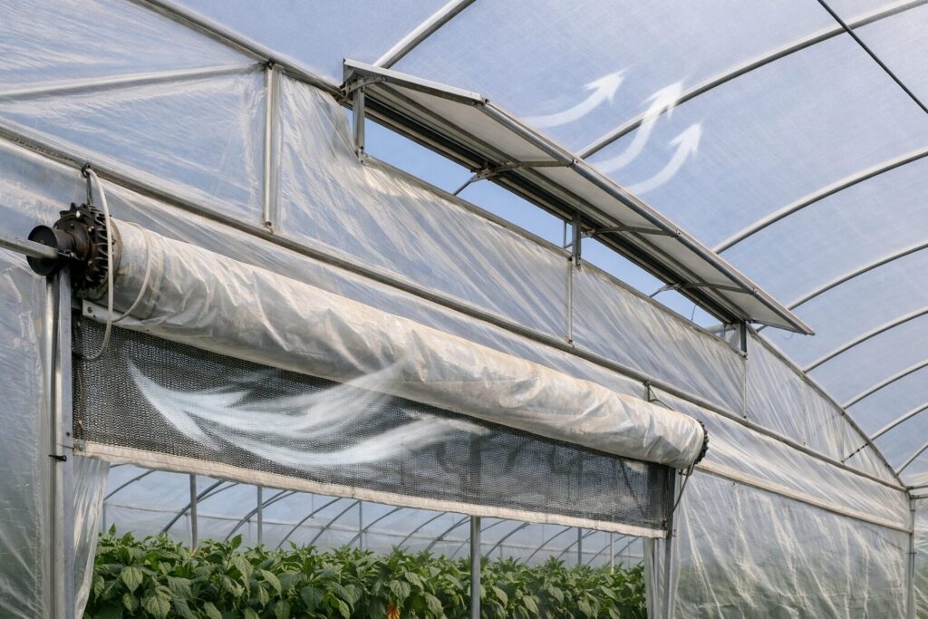 Efficient airflows in a polyhouse